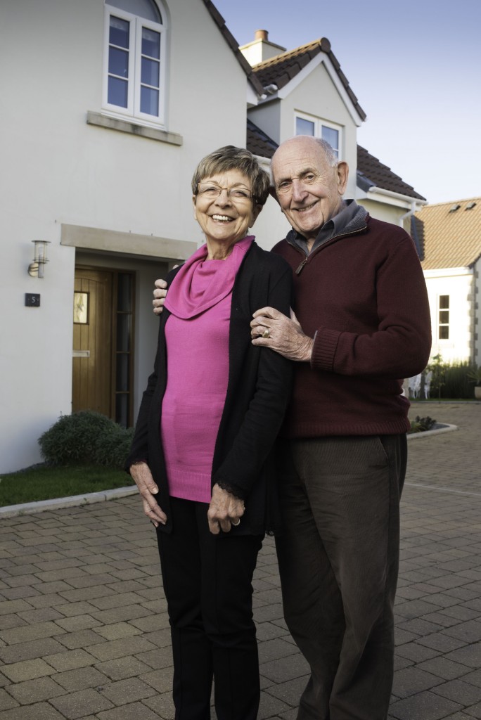© Pic by Guy Newman. Expat's Tony & Margaret Hancock who live in Blue Cedar home at Brook Gardens, Wrington.